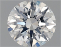 Natural Diamond 0.62 Carats, Round with Excellent Cut, F Color, SI2 Clarity and Certified by GIA