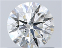 Natural Diamond 0.70 Carats, Round with Excellent Cut, F Color, SI1 Clarity and Certified by IGI