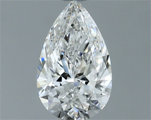 Picture of Natural Diamond 0.50 Carats, Pear with  Cut, F Color, SI1 Clarity and Certified by GIA