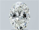 Natural Diamond 1.50 Carats, Oval with  Cut, I Color, VVS2 Clarity and Certified by GIA
