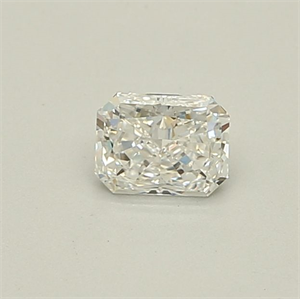 Picture of Natural Diamond 0.42 Carats, Radiant with  Cut, F Color, VVS1 Clarity and Certified by GIA