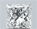 Natural Diamond 1.01 Carats, Princess with  Cut, H Color, VS2 Clarity and Certified by GIA