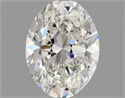 Natural Diamond 0.70 Carats, Oval with  Cut, G Color, SI1 Clarity and Certified by GIA