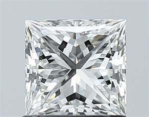 Picture of Natural Diamond 1.02 Carats, Princess with  Cut, H Color, VS2 Clarity and Certified by GIA
