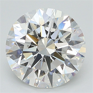 Picture of Lab Grown Diamond 3.07 Carats, Round with Excellent Cut, F Color, VS1 Clarity and Certified by GIA