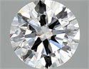 Lab Grown Diamond 2.50 Carats, Round with Ideal Cut, D Color, VS2 Clarity and Certified by IGI