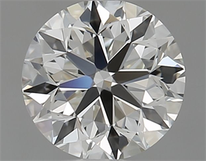 Picture of Natural Diamond 0.70 Carats, Round with Very Good Cut, I Color, VVS2 Clarity and Certified by GIA