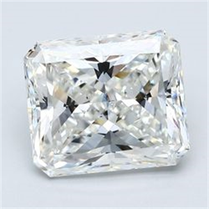 Foto Diamante Natural 4.36 quilates, Radiante , Color G, claridad SI1 y certificado GIA de