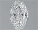 Natural Diamond 1.20 Carats, Oval with  Cut, F Color, SI2 Clarity and Certified by GIA
