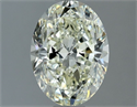Natural Diamond 1.52 Carats, Oval with  Cut, K Color, VS2 Clarity and Certified by IGI