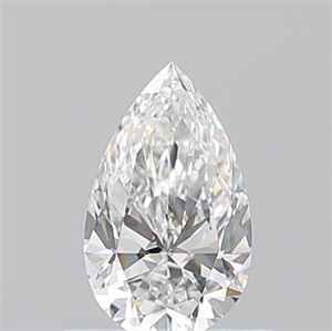 Picture of Natural Diamond 0.52 Carats, Pear with  Cut, F Color, VVS1 Clarity and Certified by GIA