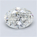 Natural Diamond 1.20 Carats, Oval with  Cut, G Color, VS2 Clarity and Certified by GIA