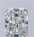 Natural Diamond 0.70 Carats, Radiant with  Cut, H Color, VVS2 Clarity and Certified by GIA