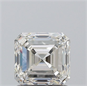 Natural Diamond 1.20 Carats, Asscher with  Cut, H Color, VS2 Clarity and Certified by GIA