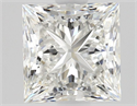 Natural Diamond 0.92 Carats, Princess with  Cut, H Color, VS1 Clarity and Certified by GIA