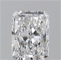 Natural Diamond 0.80 Carats, Radiant with  Cut, E Color, VS1 Clarity and Certified by GIA