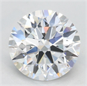 Lab Grown Diamond 2.33 Carats, Round with Excellent Cut, D Color, IF Clarity and Certified by GIA