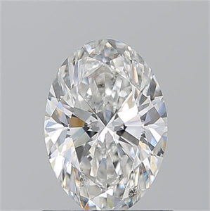 Picture of Natural Diamond 1.01 Carats, Oval with  Cut, G Color, SI2 Clarity and Certified by GIA