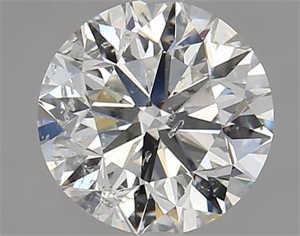 Picture of Natural Diamond 1.70 Carats, Round with Very Good Cut, H Color, SI2 Clarity and Certified by HRD