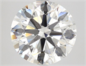 Natural Diamond 4.06 Carats, Round with Excellent Cut, I Color, SI1 Clarity and Certified by GIA