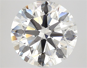 Picture of Natural Diamond 4.06 Carats, Round with Excellent Cut, I Color, SI1 Clarity and Certified by GIA