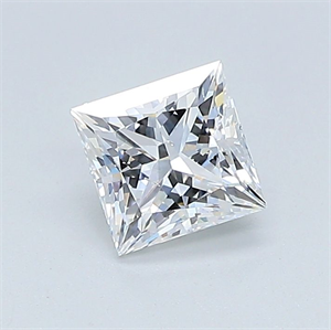 Foto Diamante Natural 0.86 quilates, Princesa , Color D, claridad SI2 y certificado GIA de