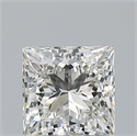 Natural Diamond 0.81 Carats, Princess with  Cut, I Color, VVS2 Clarity and Certified by GIA