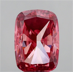 Picture of Lab Grown Diamond 5.09 Carats, CUSHION MODIFIED with  Cut, Fancy Vivid Pink Color, VS1 Clarity and Certified by IGI