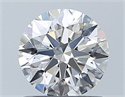 Natural Diamond 0.90 Carats, Round with Excellent Cut, E Color, VVS2 Clarity and Certified by GIA