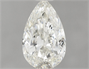 Natural Diamond 0.61 Carats, Pear with  Cut, J Color, VS2 Clarity and Certified by GIA