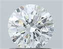 Natural Diamond 0.90 Carats, Round with Excellent Cut, F Color, SI2 Clarity and Certified by GIA