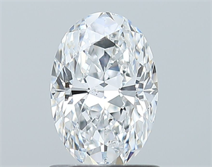 Foto Diamante Natural 1.00 quilates, Ovalado , Color D, claridad SI1 y certificado GIA de