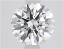 Lab Grown Diamond 1.54 Carats, Round with Ideal Cut, F Color, VS2 Clarity and Certified by IGI