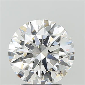Picture of Lab Grown Diamond 3.09 Carats, Round with Ideal Cut, F Color, VVS2 Clarity and Certified by IGI