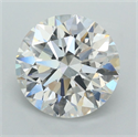 Lab Grown Diamond 3.01 Carats, Round with Ideal Cut, D Color, VVS1 Clarity and Certified by IGI