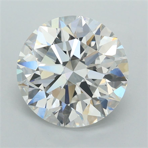 Picture of Lab Grown Diamond 3.01 Carats, Round with Ideal Cut, D Color, VVS1 Clarity and Certified by IGI
