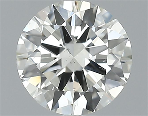 Picture of Natural Diamond 0.61 Carats, Round with Excellent Cut, I Color, VS2 Clarity and Certified by IGI