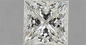 Picture of Natural Diamond 1.02 Carats, Princess with  Cut, L Color, VVS1 Clarity and Certified by GIA