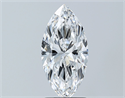 Natural Diamond 1.73 Carats, Marquise with  Cut, D Color, SI1 Clarity and Certified by GIA