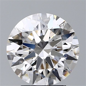 Picture of Lab Grown Diamond 3.02 Carats, Round with Ideal Cut, F Color, VVS2 Clarity and Certified by IGI