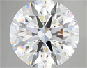 Lab Grown Diamond 7.03 Carats, Round with Ideal Cut, E Color, VVS2 Clarity and Certified by IGI