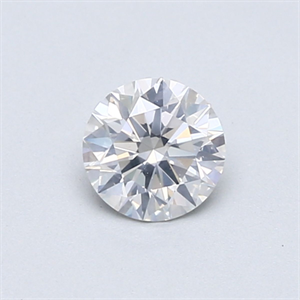 Picture of Natural Diamond 0.52 Carats, Round with Excellent Cut, F Color, I1 Clarity and Certified by GIA