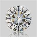Natural Diamond 0.71 Carats, Round with Excellent Cut, H Color, IF Clarity and Certified by IGI