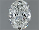 Natural Diamond 0.80 Carats, Oval with  Cut, I Color, SI1 Clarity and Certified by GIA