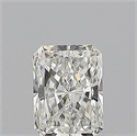 Natural Diamond 0.53 Carats, Radiant with  Cut, H Color, VS1 Clarity and Certified by GIA