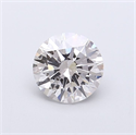 Lab Grown Diamond 1.03 Carats, Round with Ideal Cut, F Color, VS1 Clarity and Certified by IGI