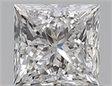 Natural Diamond 0.70 Carats, Princess with  Cut, E Color, SI1 Clarity and Certified by GIA