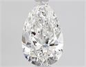 Natural Diamond 0.86 Carats, Pear with  Cut, E Color, VS2 Clarity and Certified by GIA