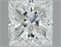 Natural Diamond 0.50 Carats, Princess with  Cut, F Color, VS2 Clarity and Certified by GIA