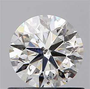 Picture of Natural Diamond 0.75 Carats, Round with Very Good Cut, H Color, SI2 Clarity and Certified by GIA